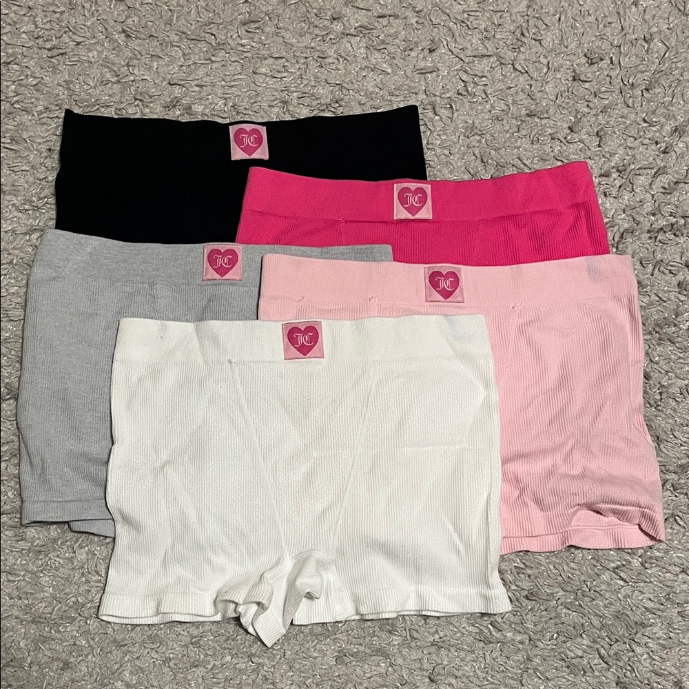 Juicy Couture Women's Boyshort Panties - Black, Gray, White, Pink, Hot Pink